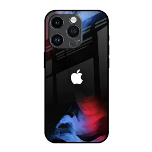 Fine Art Wave Glass Case for iPhone 14 Pro Protective Design Layer Colorful Pattern
