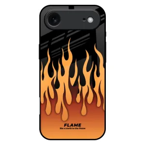 Fire Flame Glass Case for iPhone 17 Air Smooth Pattern