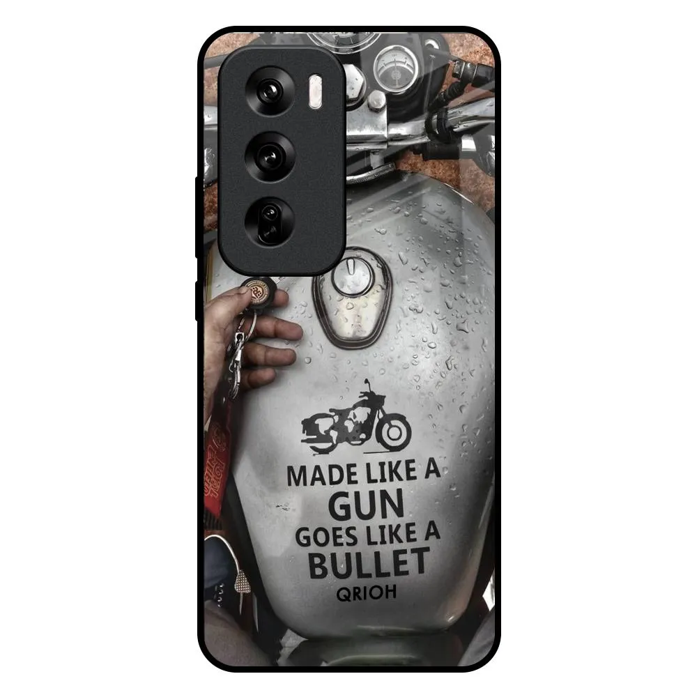 Slim Profiled Royal Bike Glass Case for Oppo Reno 12 Pro 5G