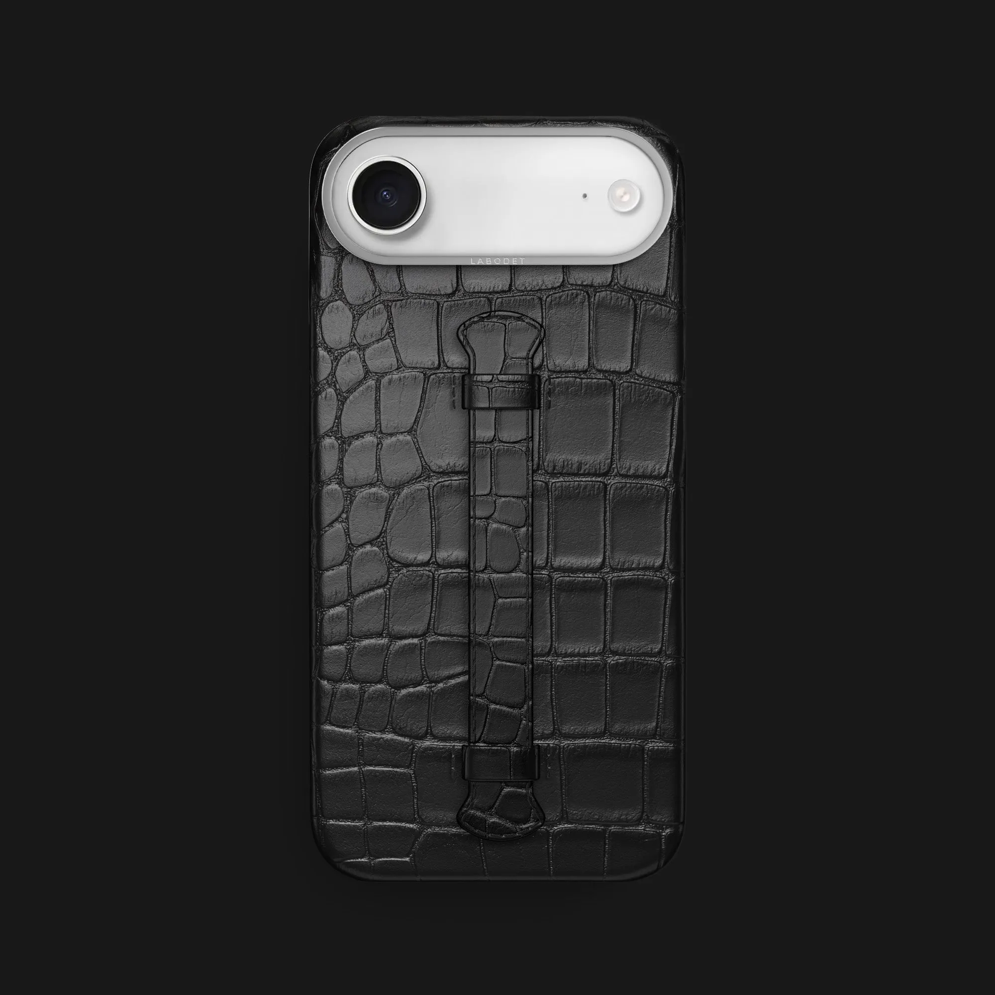Center Handle Edition Black For iPhone 17 Air In Alligator Light Design Soft Layered Design