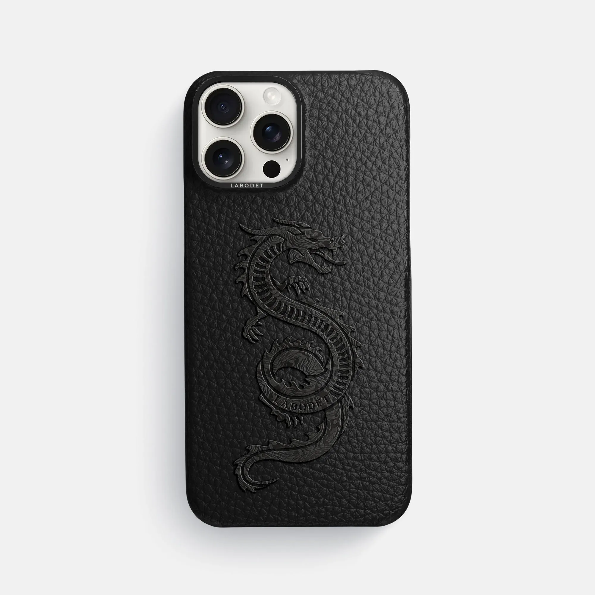 Classic Case With Carbon Dragon For iPhone 16 Pro Max In Calf Refined Protection