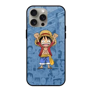 Chubby Anime Glass Case for iPhone 15 Pro Max Elegant Look