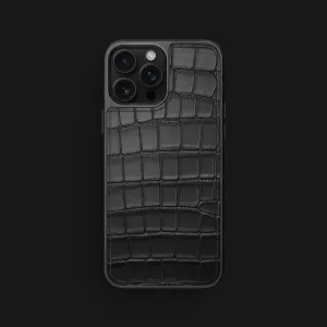 Color Finish Protective Texture Finish Sport Case Edition Black For iPhone 16 Pro Max In Alligator