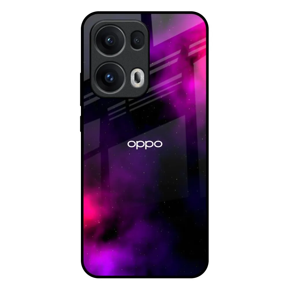 Pink Galaxy Glass Case for Oppo Reno13 Pro 5G Classic Grip Drop Defense
