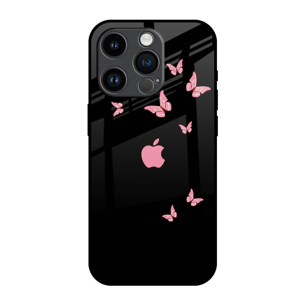 Fly Butterfly Glass Case for iPhone 14 Pro Light Design Polished Look