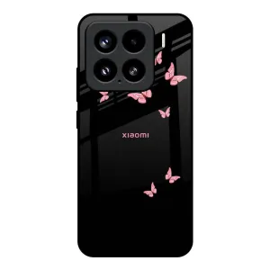 Soft Finish Texture Slim Design Fly Butterfly Glass Case for Mi 15 5G