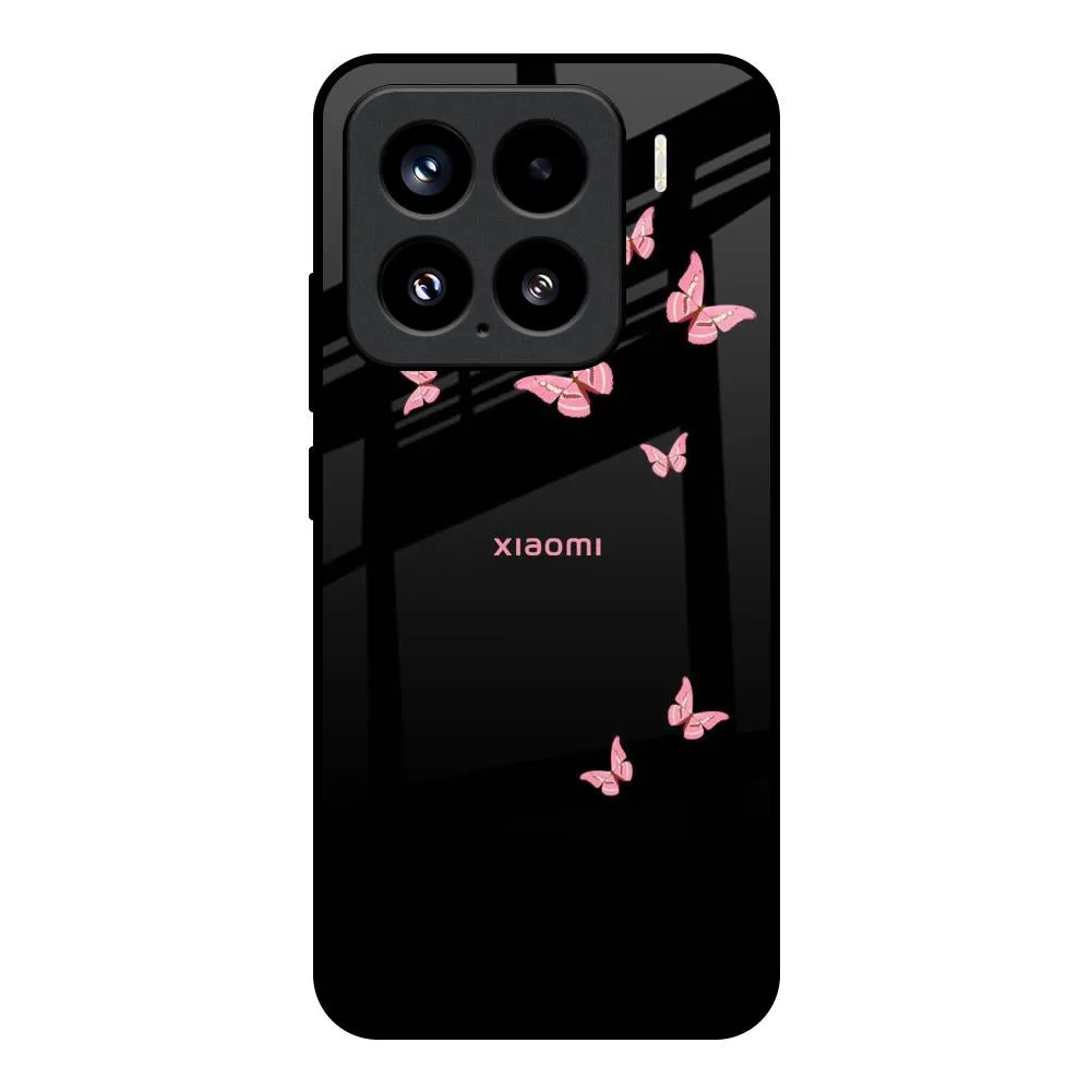 Soft Finish Texture Slim Design Fly Butterfly Glass Case for Mi 15 5G