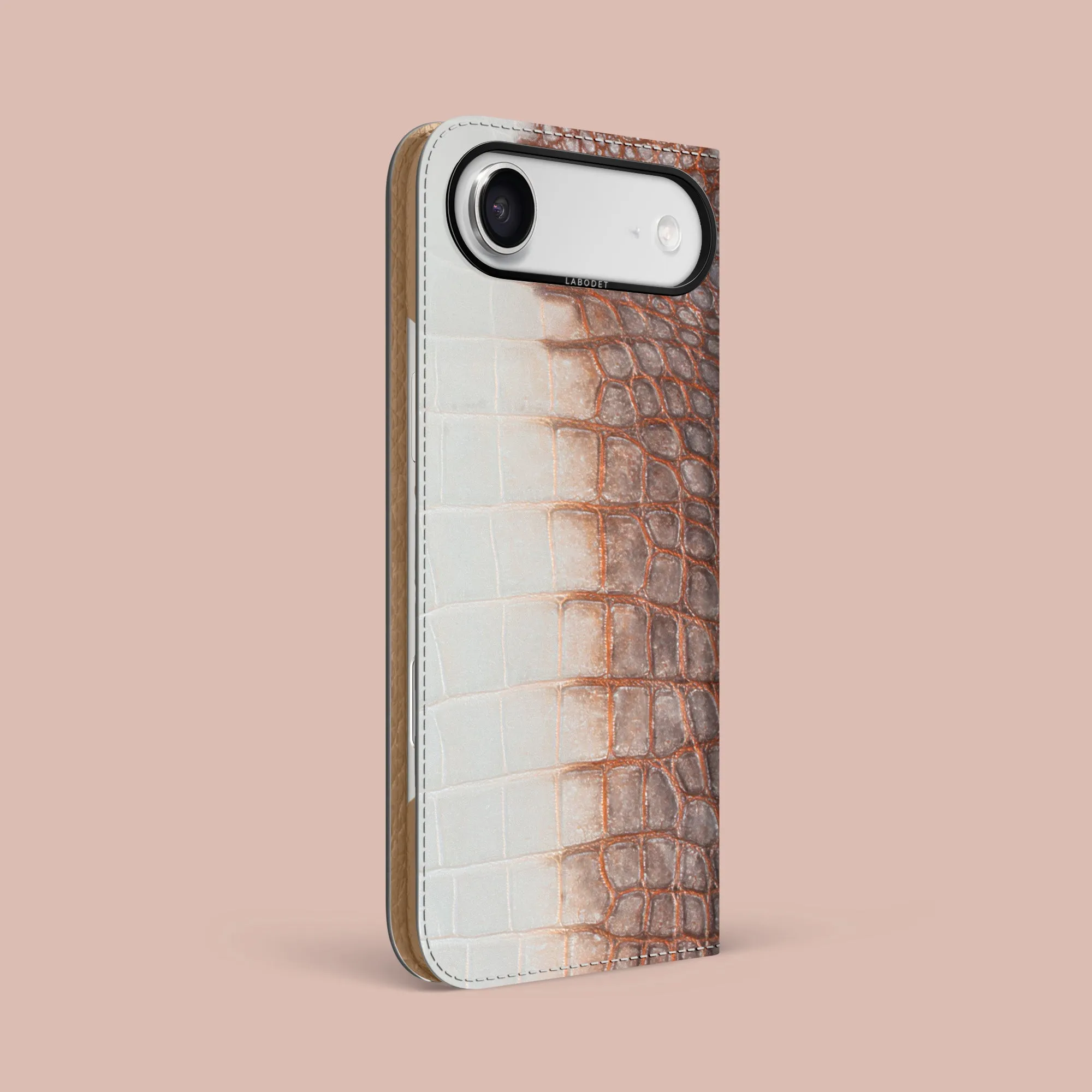 Durable Accessory Folio Case 1/1 African For iPhone 17 Air In Himalayan Crocodile