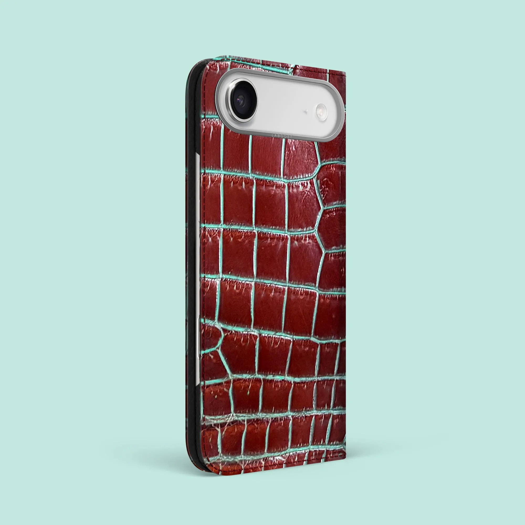 Unique Pattern Folio Case 1/1 Clay Court For iPhone 17 Air In Alligator
