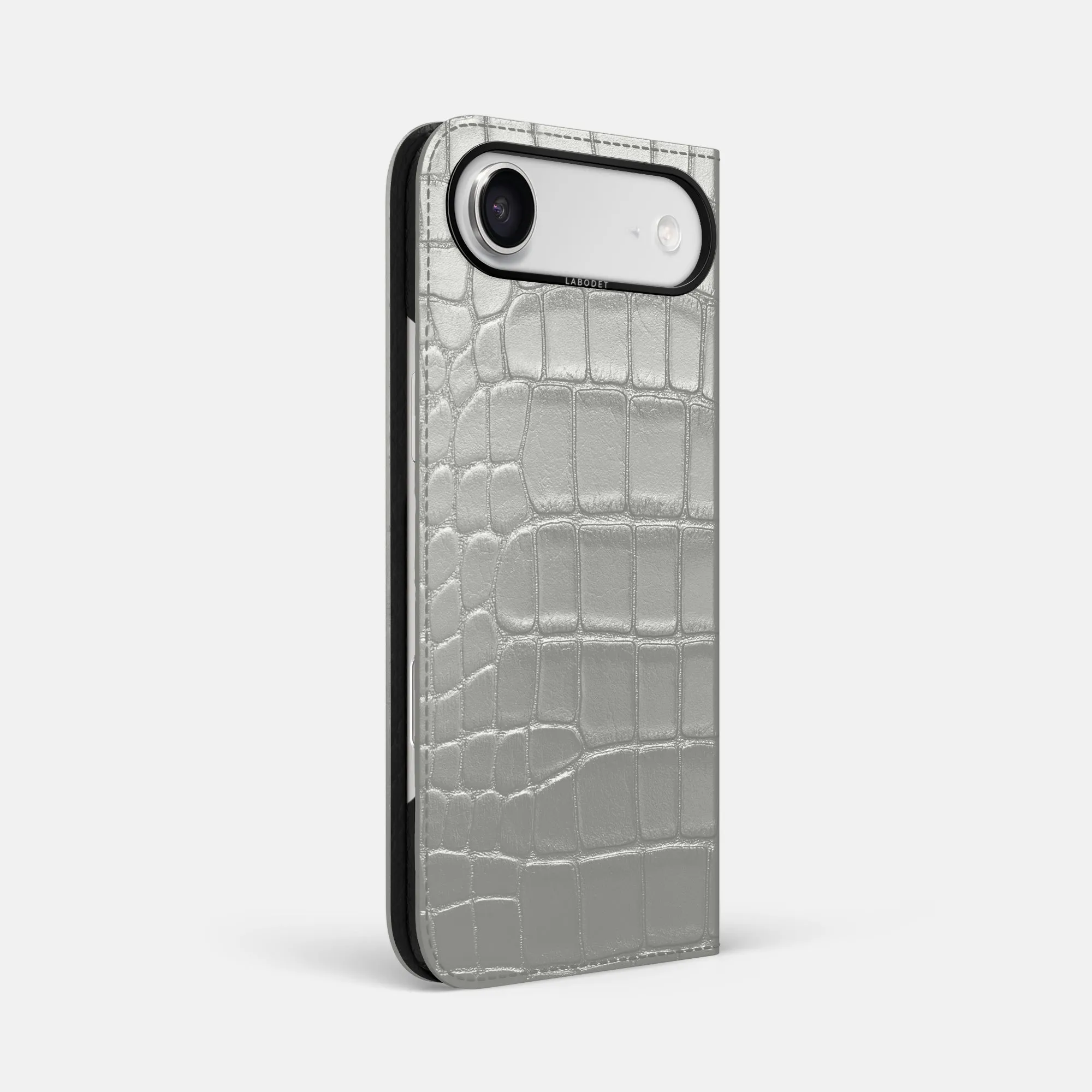 Protective Layering Personal Style Folio Case For iPhone 17 Air In Metallic Alligator