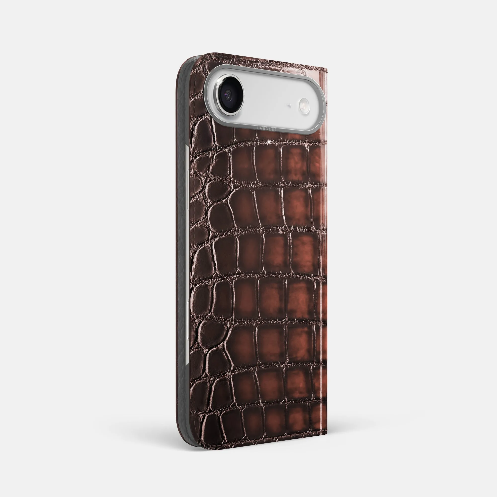 Folio Case For iPhone 17 Air In Patina Alligator Creative Artwork
