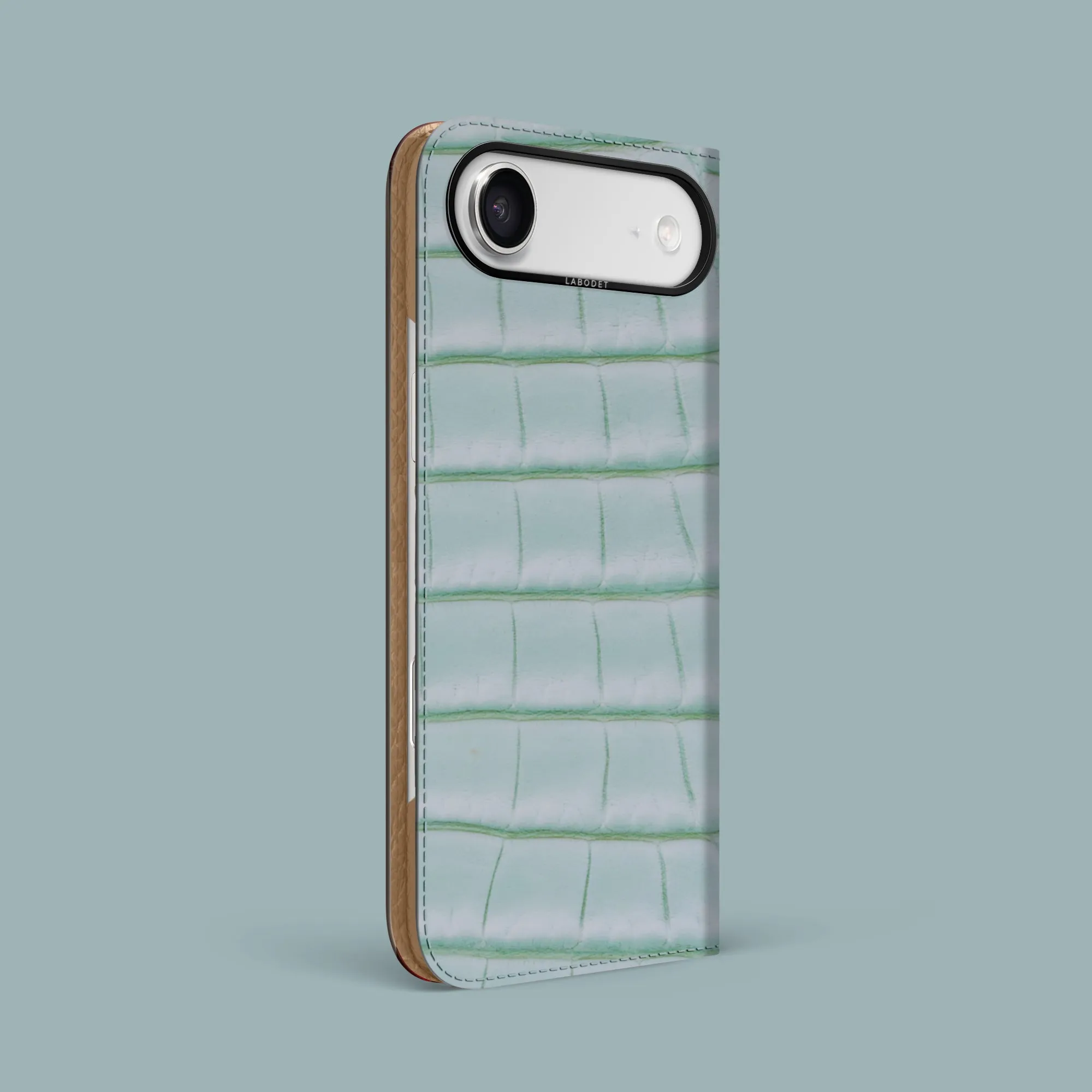 Folio Case Mint Gum For iPhone 17 Air In Alligator professional accessory