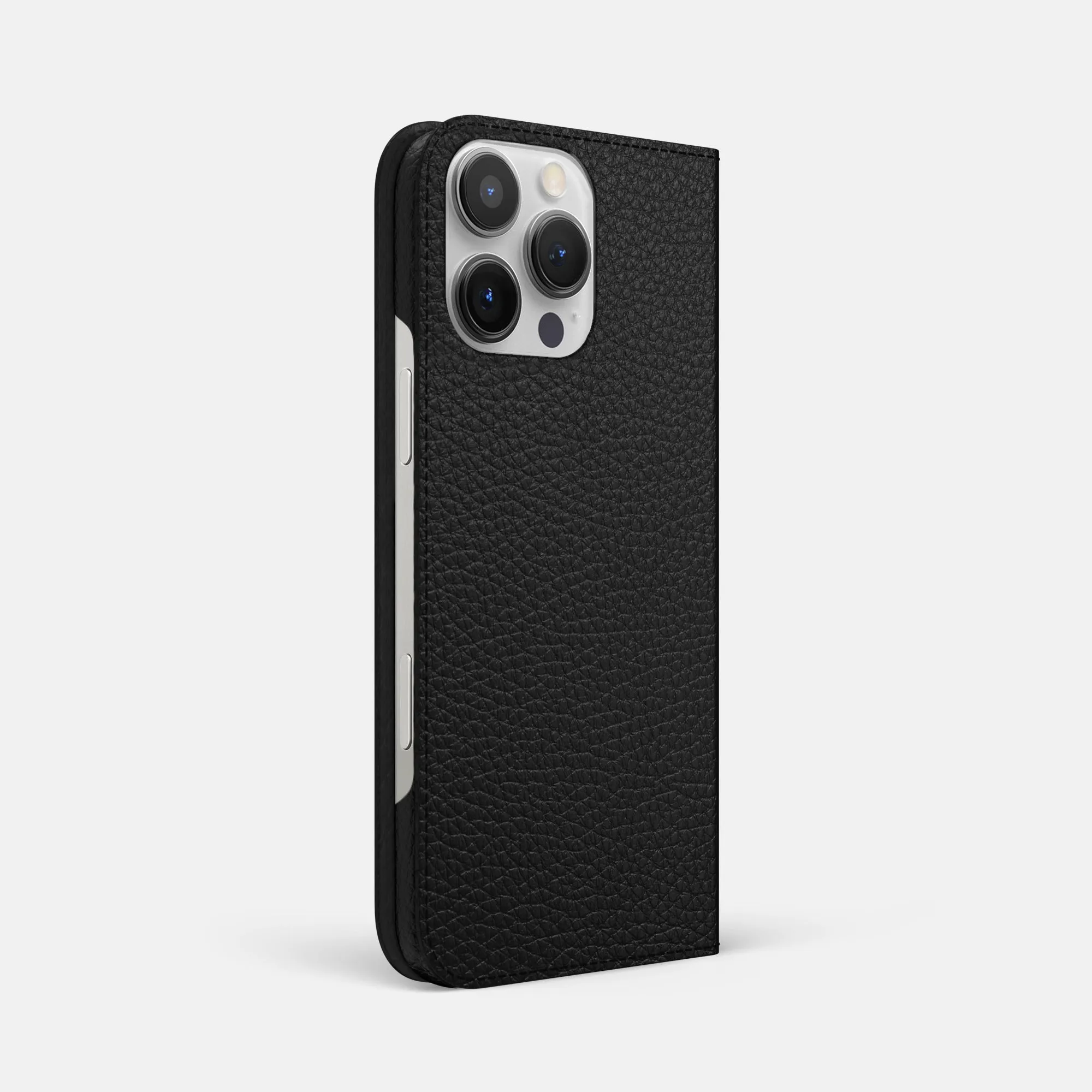 Folio Slim Case For iPhone 16 Pro Max In Calf high quality build Matte Texture Layer