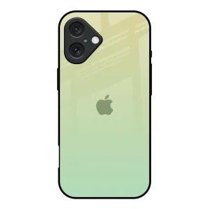 Mint Green Gradient Glass Case for iPhone 16 Shock Resistant Build