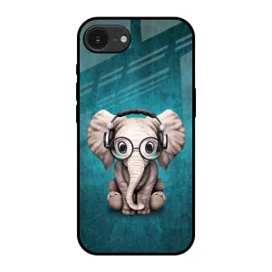 Sleek Detail Adorable Baby Elephant Glass Case For Apple iPhone 16e
