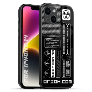 Anti Slip Soft Edging Futuristic Art Glass Case for iPhone 14