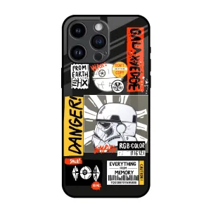 Galaxy Edge Glass Case for iPhone 14 Pro Max Magnetic Mount Protective Pattern