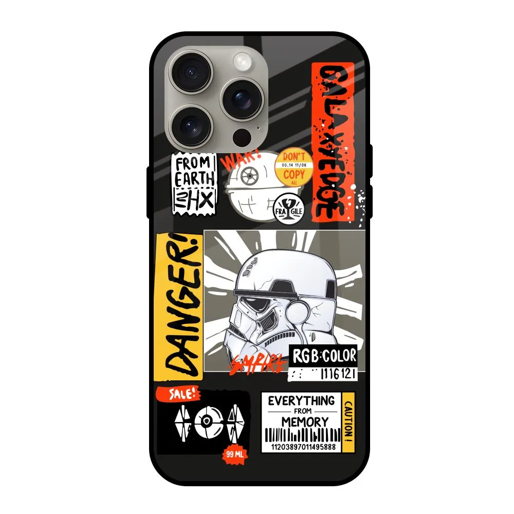 Galaxy Edge Glass Case for iPhone 15 Pro Max Durable Quality