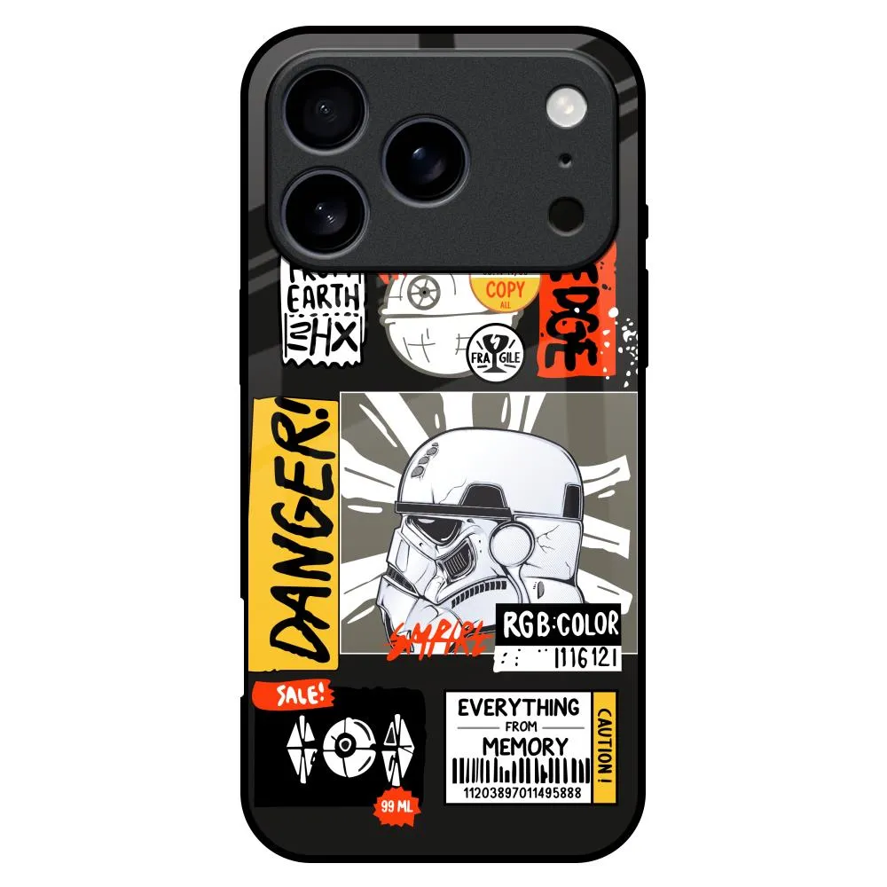 Galaxy Edge Glass Case for iPhone 17 Pro Max Modern Touch