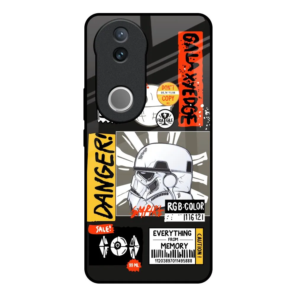 Galaxy Edge Glass Case for IQOO Z10R 5G Casual Texture