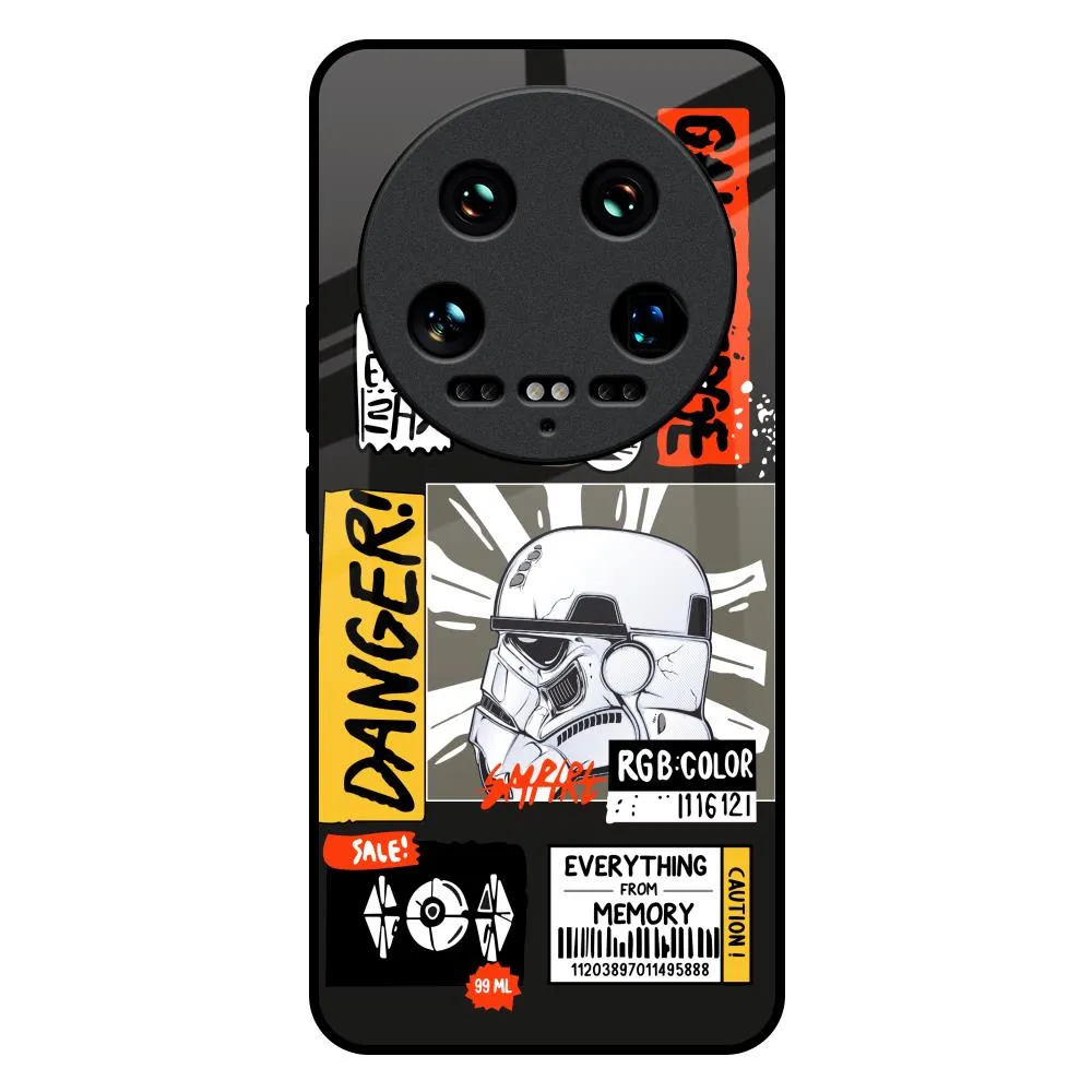 Galaxy Edge Glass Case for Mi 14 Ultra 5G Compact Frame Personal Style