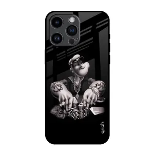 Gambling Problem Glass Case For iPhone 14 Pro Max Smooth Outline