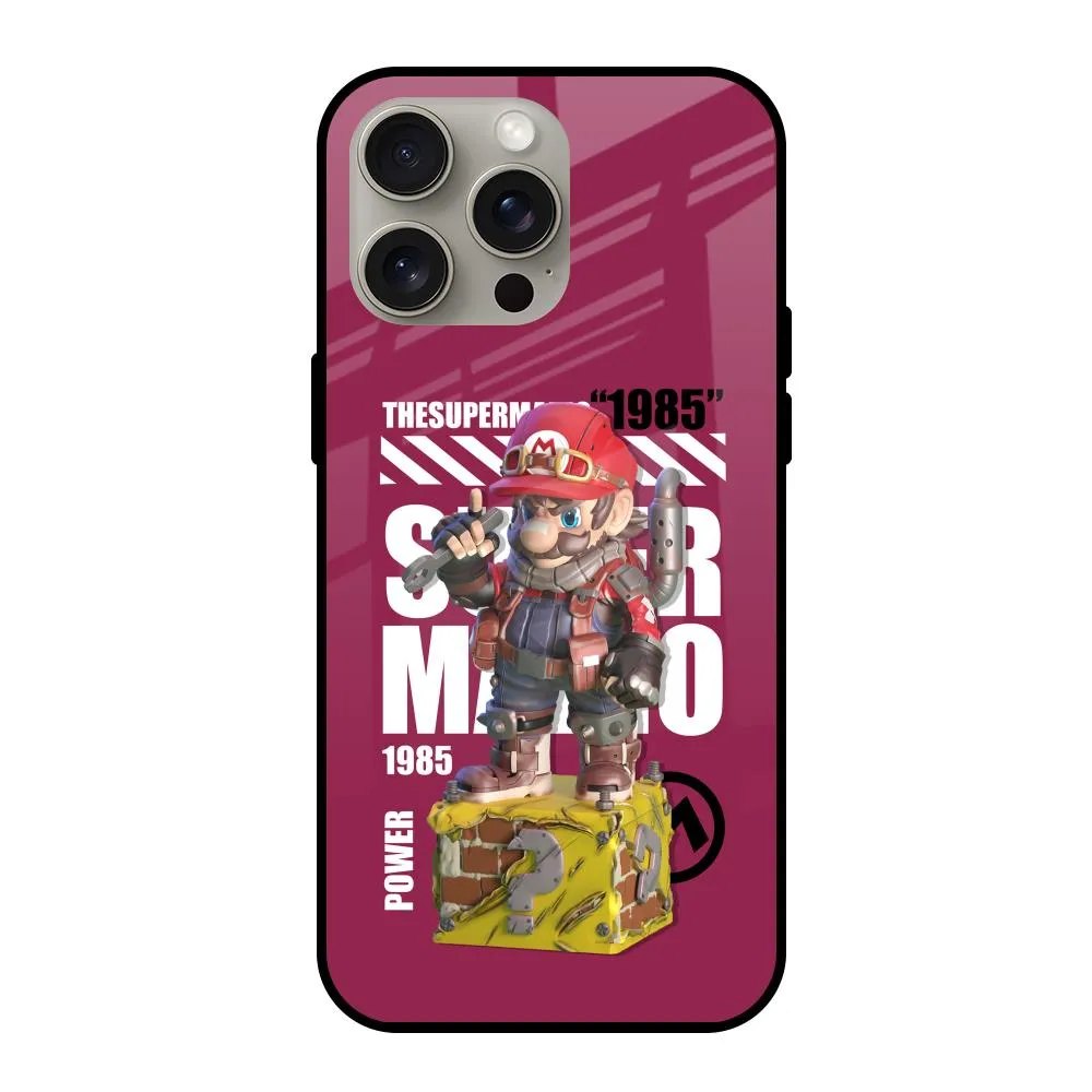 Durable Design Texture Gangster Hero Glass Case for iPhone 15 Pro Max