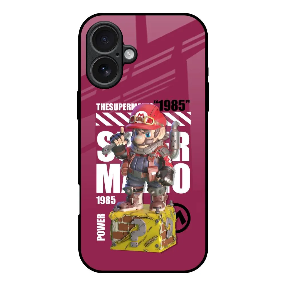 Gangster Hero Glass Case for iPhone 17 Slim Look Smooth Surface