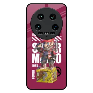 Gangster Hero Glass Case for Mi 14 Ultra 5G Glossy surface Rugged Pattern Design