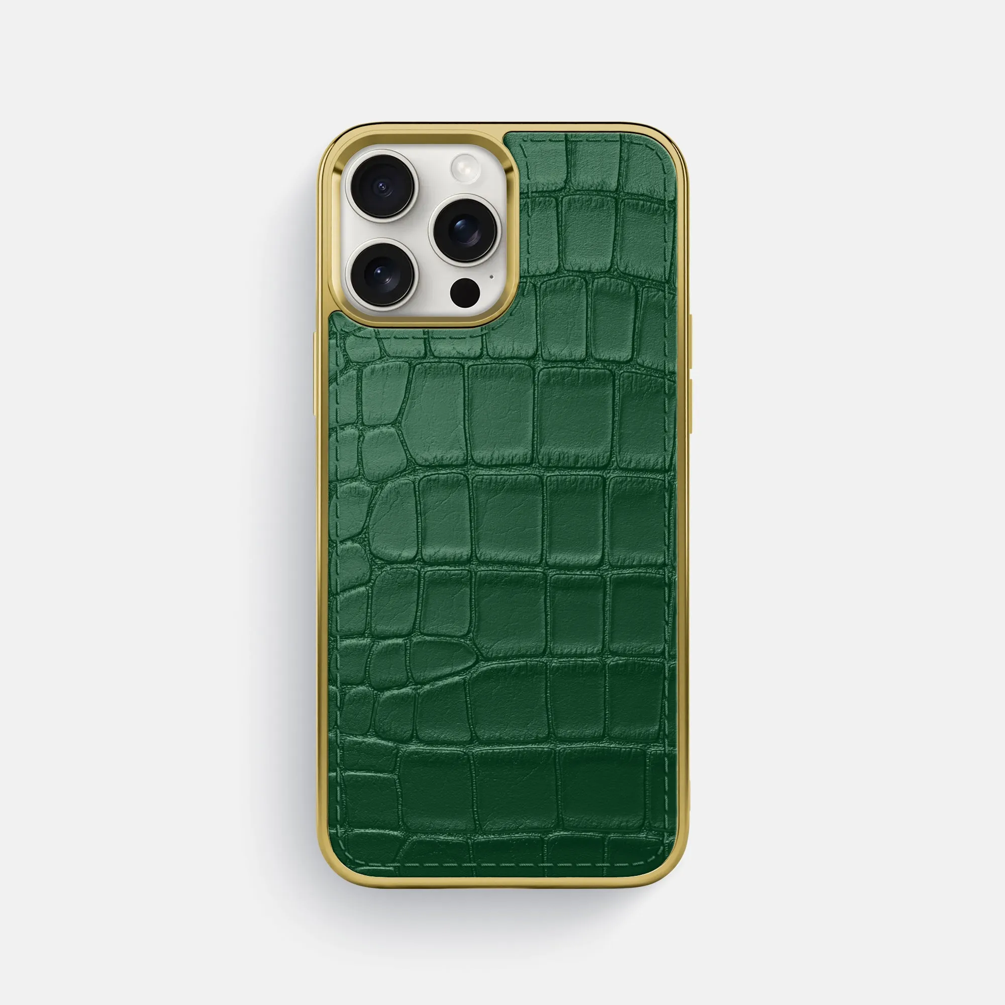 Luxury Texture Durable Form Glossy Sport Case For iPhone 16 Pro Max In Alligator