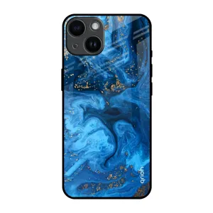 Gold Sprinkle Glass Case for iPhone 14 Compact Texture Layer