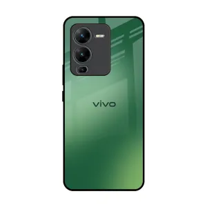 Creative Artwork Green Grunge Texture Glass Case for Vivo V25 Pro