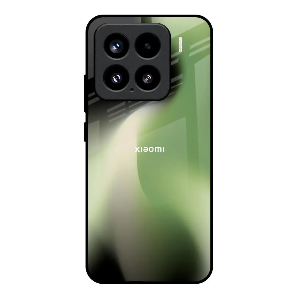 Protective Design Layer Green Tornado Glass Case for Mi 15 5G