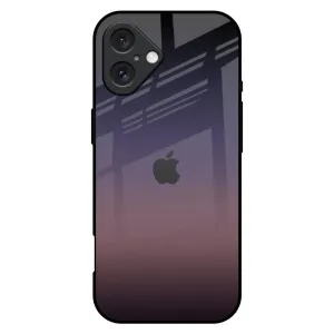 Flexible Feel Grey Ombre Glass Case for iPhone 16 Plus