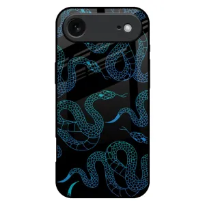 Serpentine Glass Case for iPhone 17 Air Durable Edge Layer Flexible Pattern