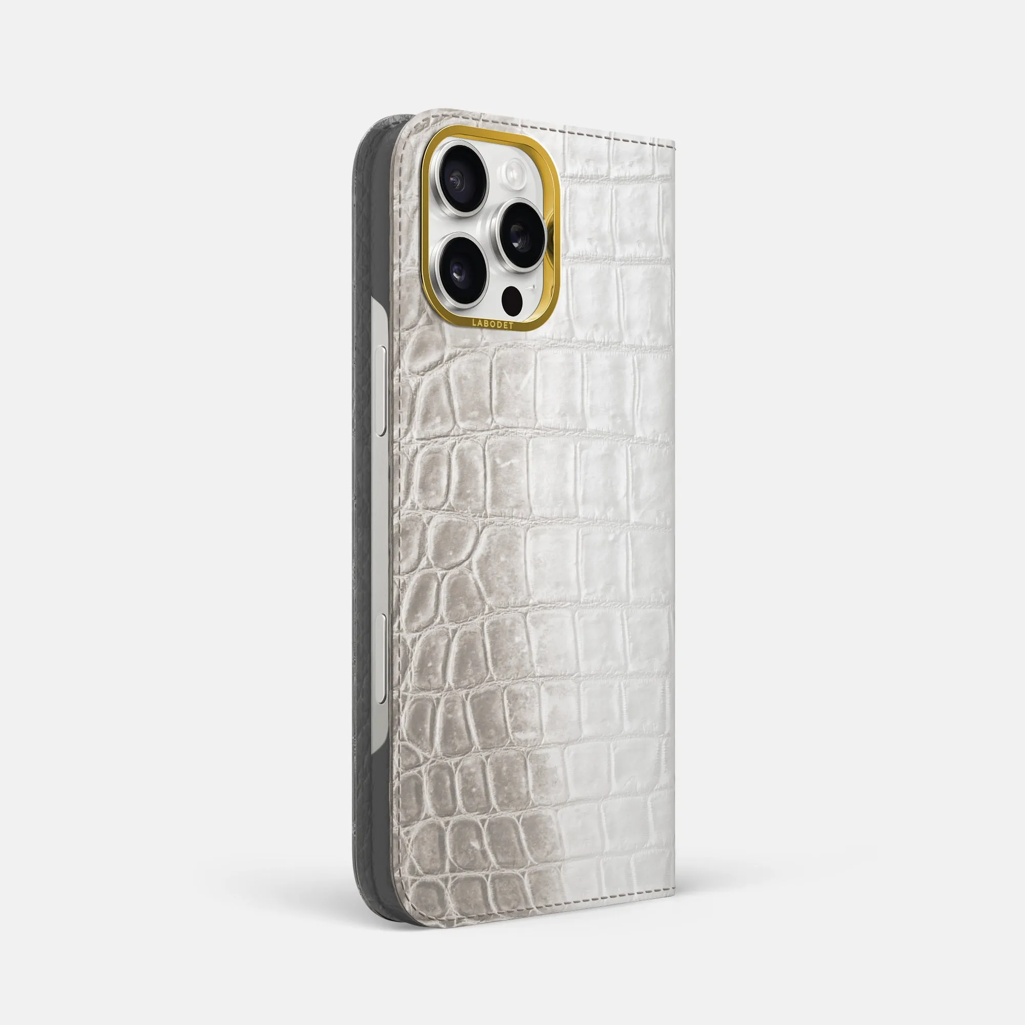 Folio Case For iPhone 16 Pro Max In Himalayan Crocodile Protective Layer