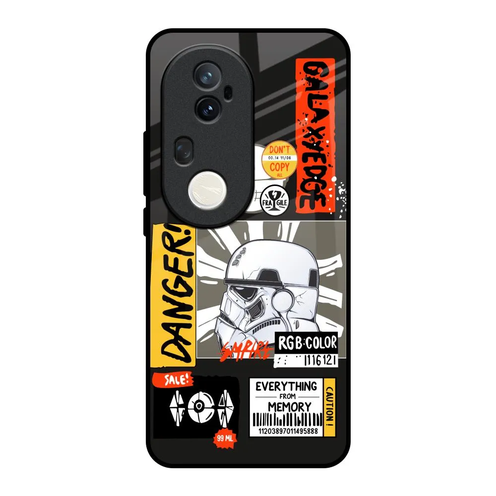 Galaxy Edge Glass Case for Vivo T4 Ultra 5G Modern Design Texture