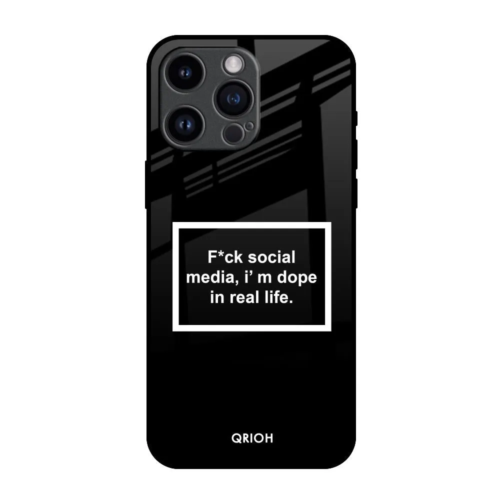 Outdoor Design Modern Pattern Layer Dope In Life Glass Case for iPhone 14 Pro Max