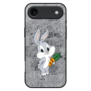 Protective Form Fit Color Layer Cute Baby Bunny Glass Case for iPhone 17 Air