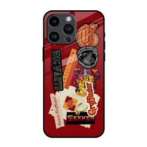 Gryffindor Glass Case for iPhone 14 Pro Max Comfort Finish Layer Soft Layered Design