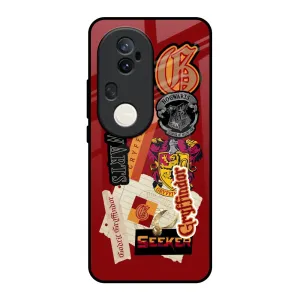 Transparent Edge Gryffindor Glass Case for Vivo T4 Ultra 5G
