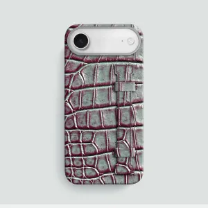 Stylish Detail Layer Handle Case 1/1 Cardinal-Shine For iPhone 17 Air In Alligator