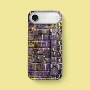 Stylish Detailing Handle Case 1/1 Fluorite For iPhone 17 Air In Alligator