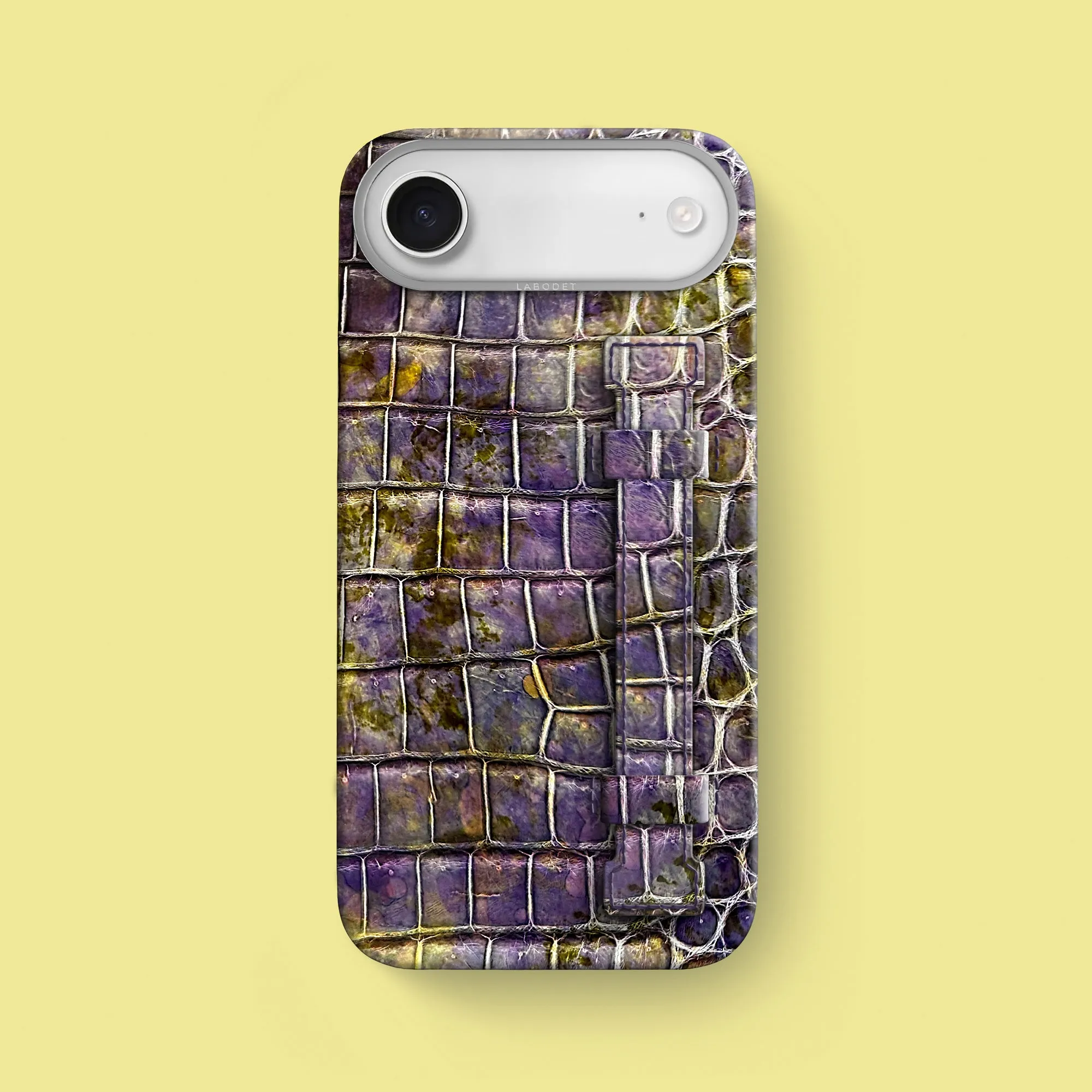 Stylish Detailing Handle Case 1/1 Fluorite For iPhone 17 Air In Alligator
