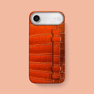 Dust proof Creative Pattern Handle Case 1/1 Mandarin For iPhone 17 Air In Himalayan Crocodile
