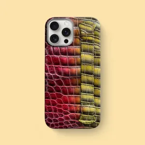 Handle Case Sunset For iPhone 16 Pro Max In Alligator Gradient Design