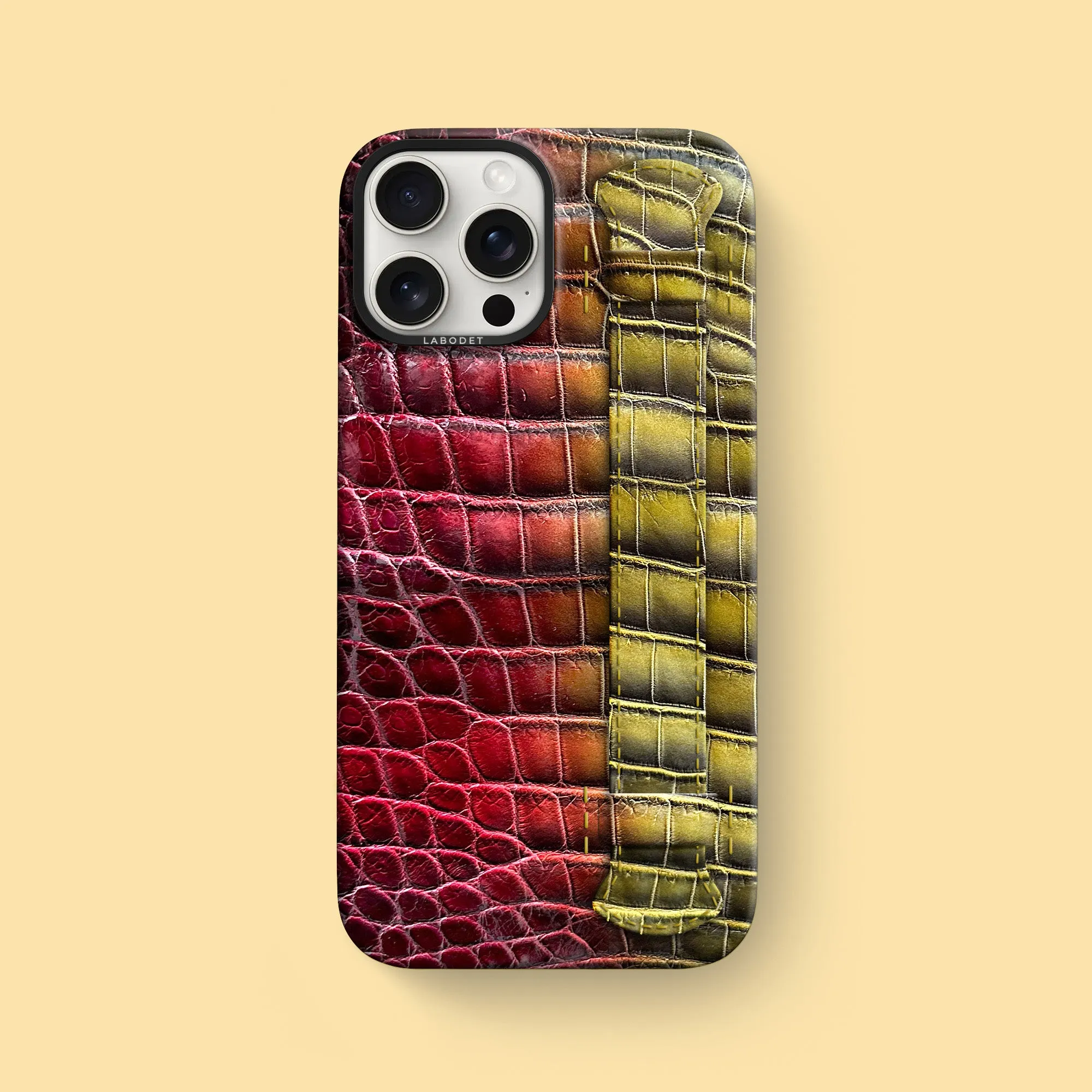 Matte Feel Handle Case Sunset For iPhone 16 Pro Max In Alligator