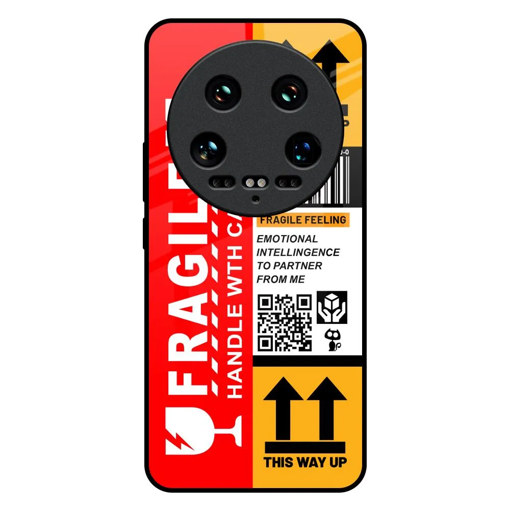 Handle With Care Glass Case for Mi 14 Ultra 5G Premium Finish