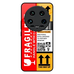 Handle With Care Glass Case for Mi 14 Ultra 5G Premium Finish