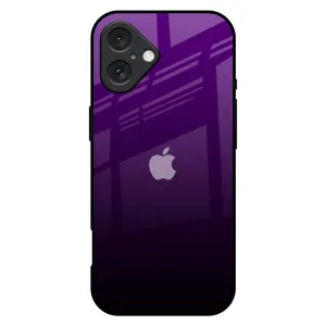 Hybrid Texture Harbor Royal Blue Glass Case For iPhone 16 Plus